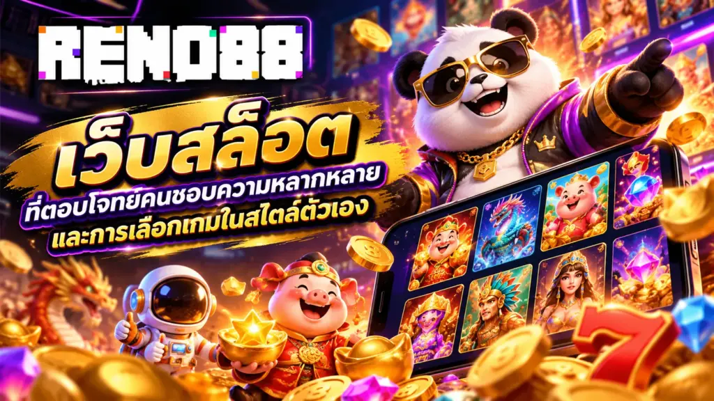 เว็บสล็อต reno88 ที่ตอบโจทย์คนชอบความหลากหลายและการเลือกเกมในสไตล์ตัวเอง